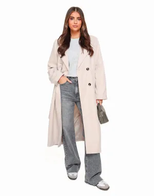 Beige Lange Trench - Jas