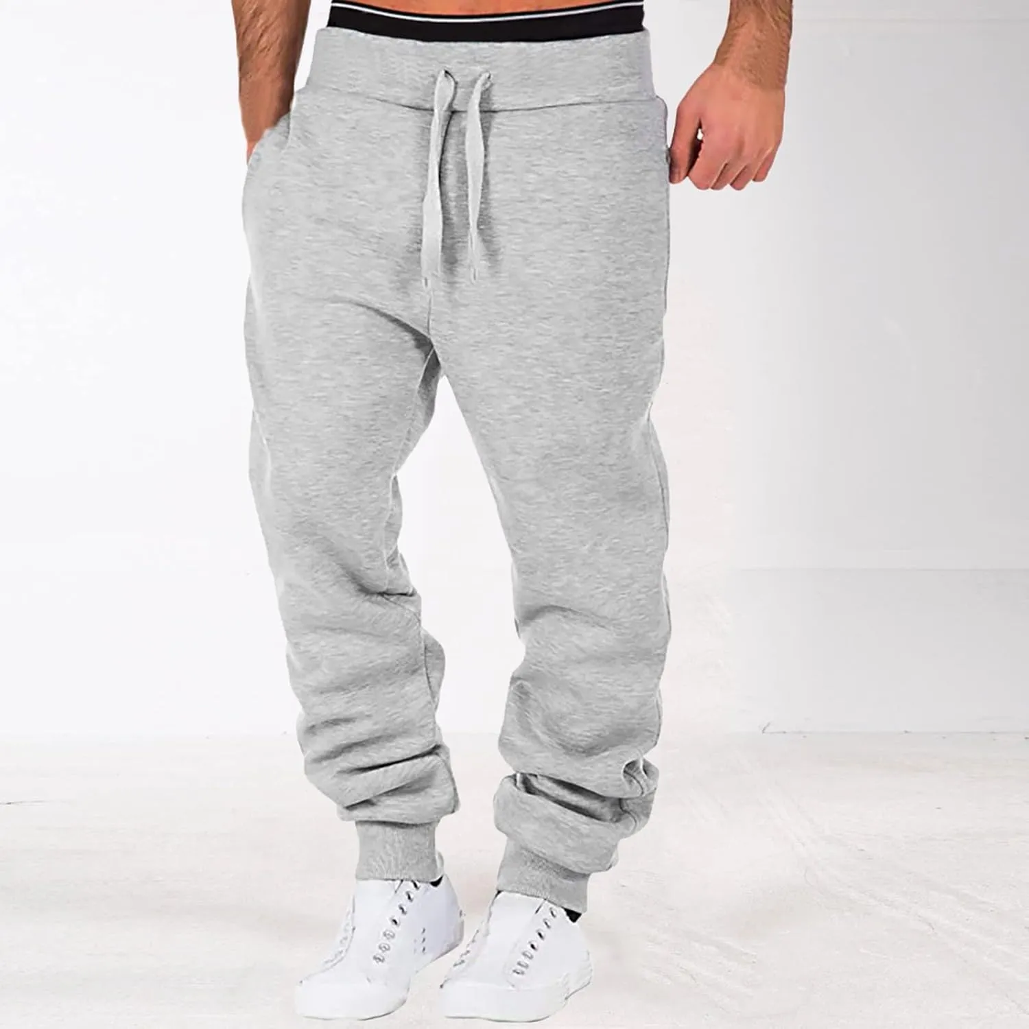 Big and Tall Cargo Pants for Men Sweatpants for Men Sweatpants Sweatpants for Men Pants Casual Rope Loose Heavyweight