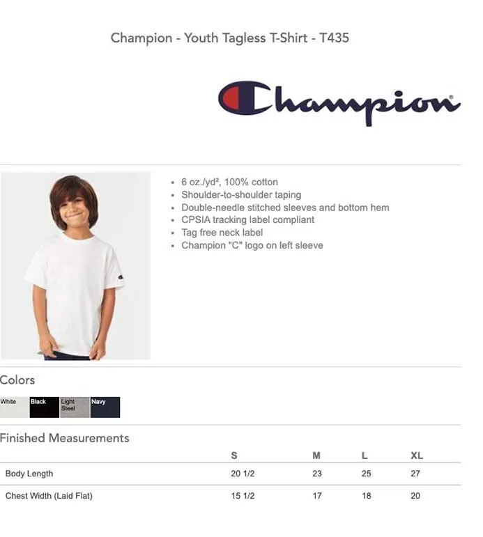 Champion Youth T-Shirt
