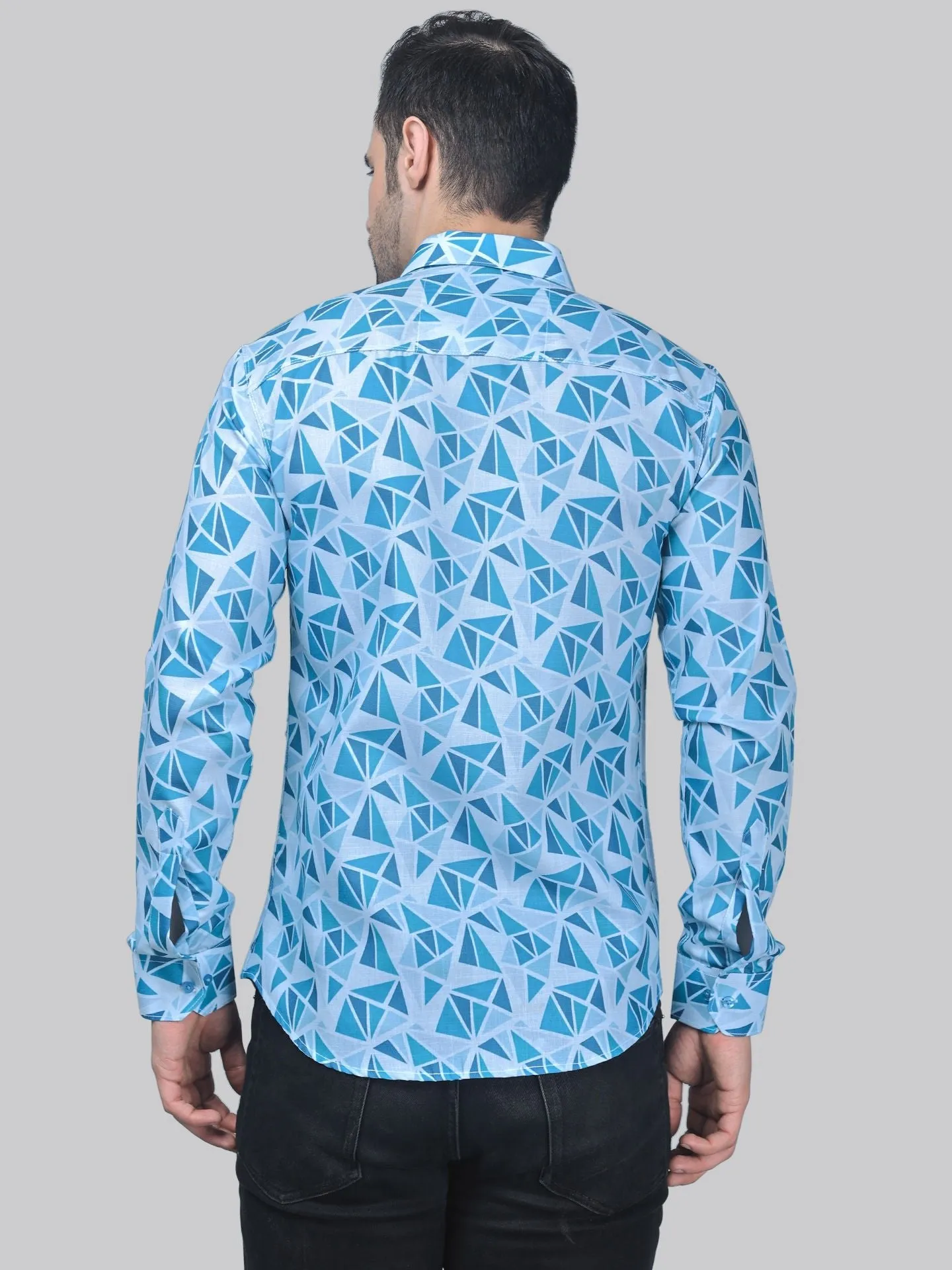 Chic-industrial Men's Printed Shirt