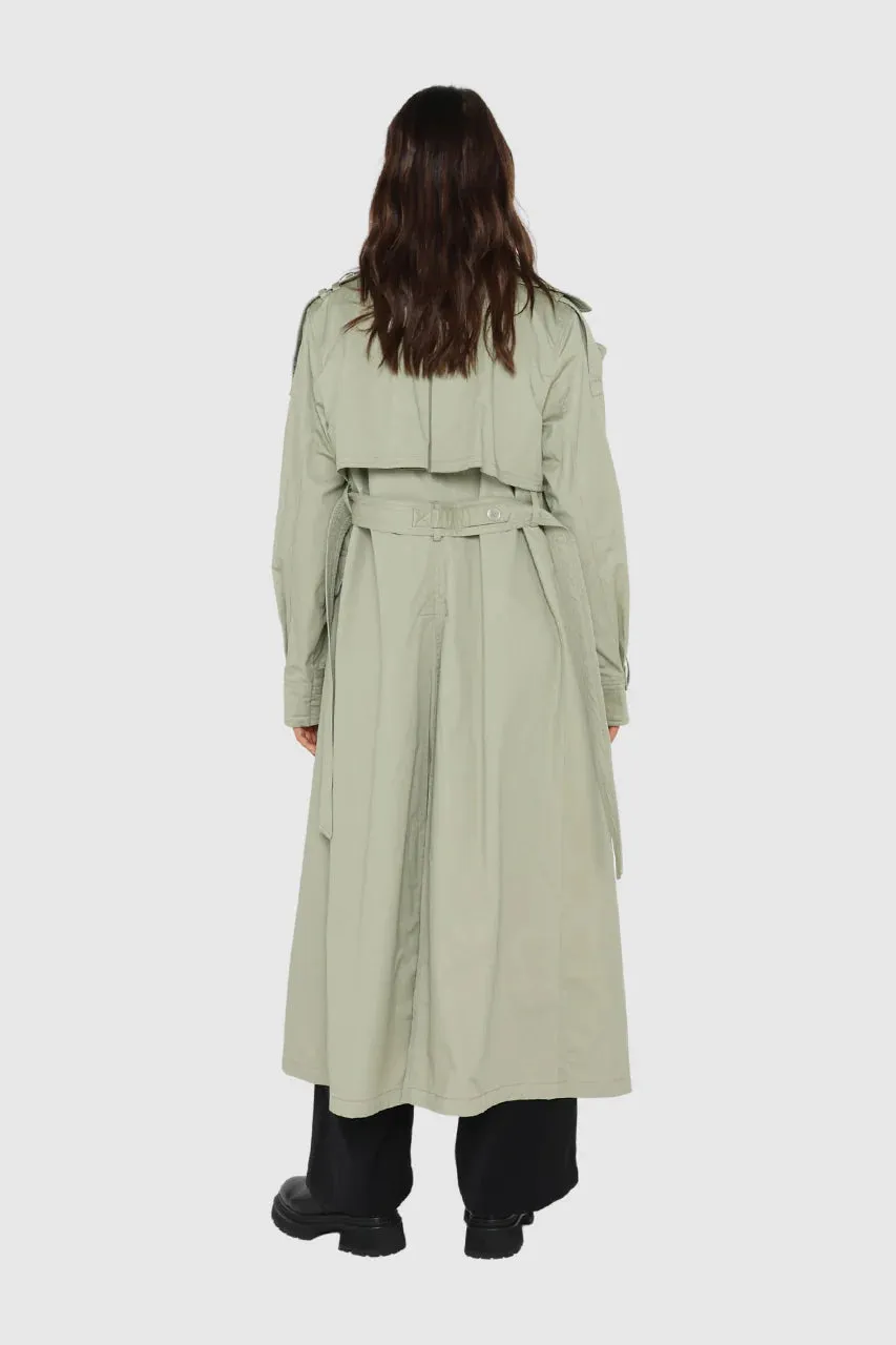 Diana Trench Coat Sage