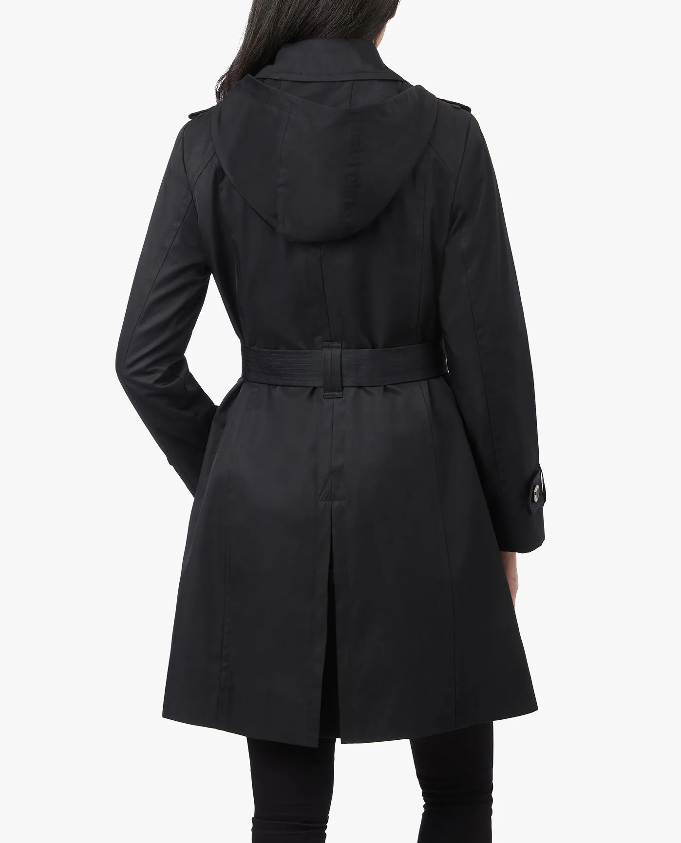 Certainly! Heres an optimized title for your product:

Chic Double-Breasted Hooded Trench Coat with Adjustable Waist Belt for Women

This title incorporates modifiers like Chic and Adjustable to emphasize style and functionality, respectively, and adds for Women to specify the target audience.