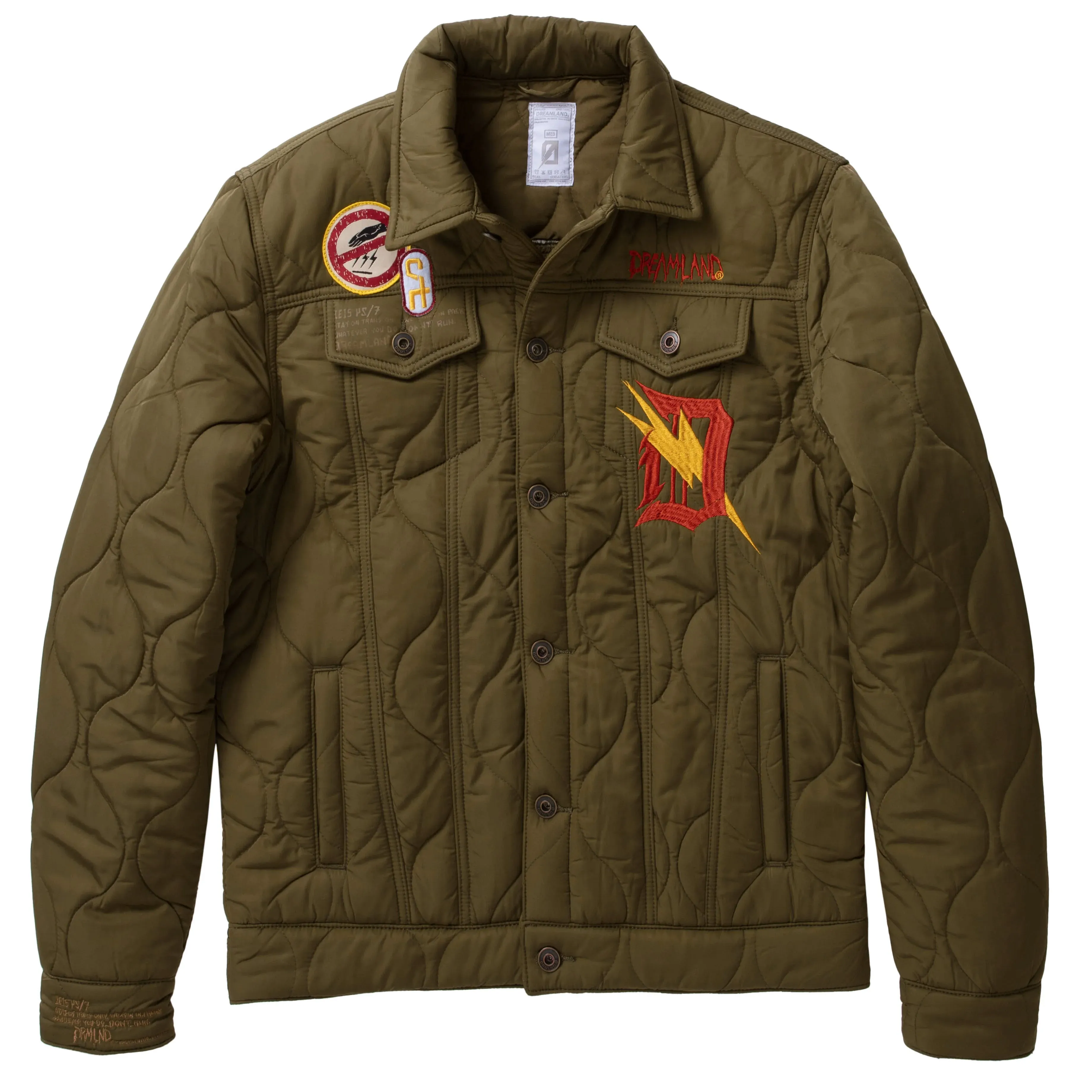 DREAMLAND MEN’S BOMBER JACKET OLIVE D2211O0767BT