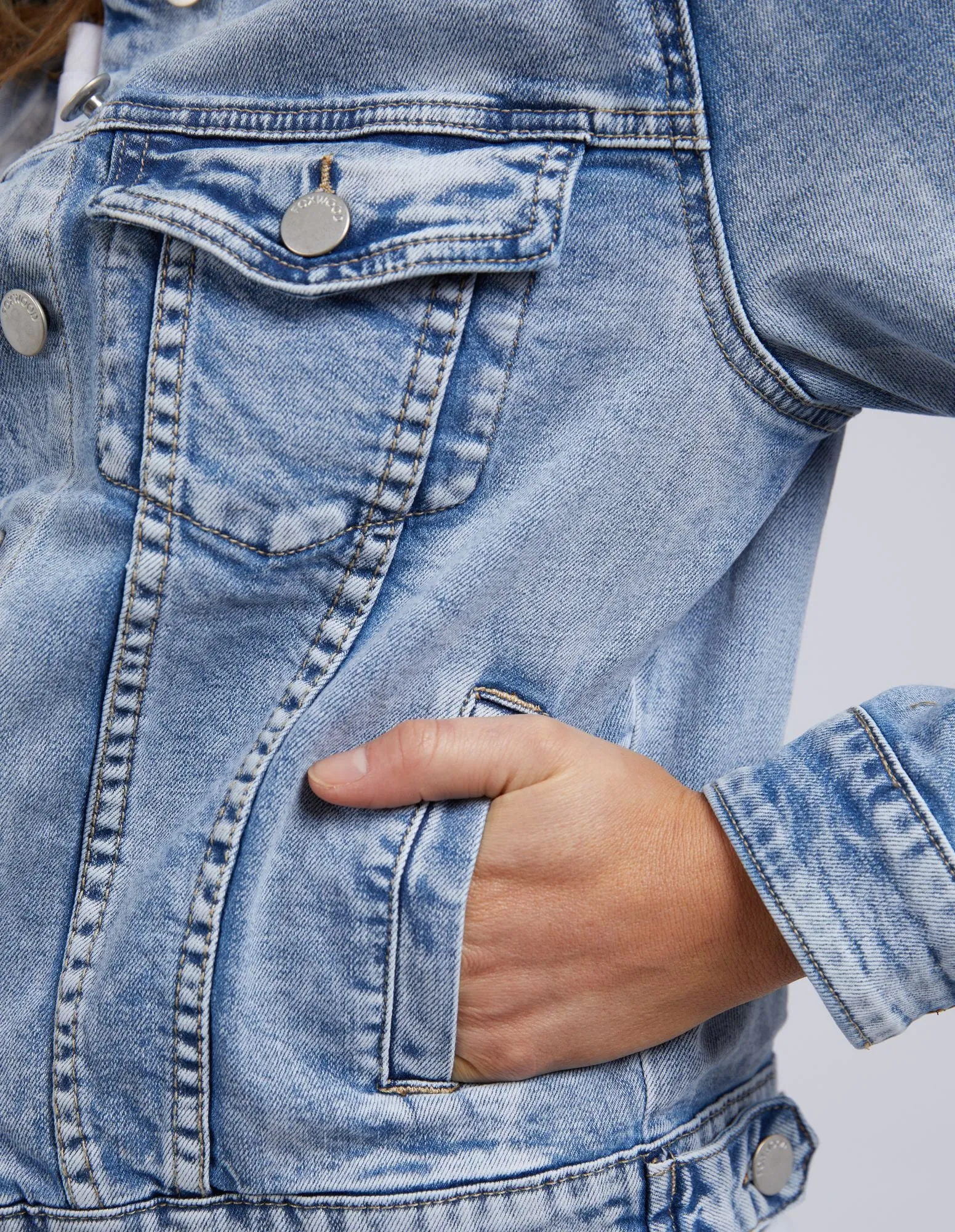 Georgia Denim Jacket - Light Blue