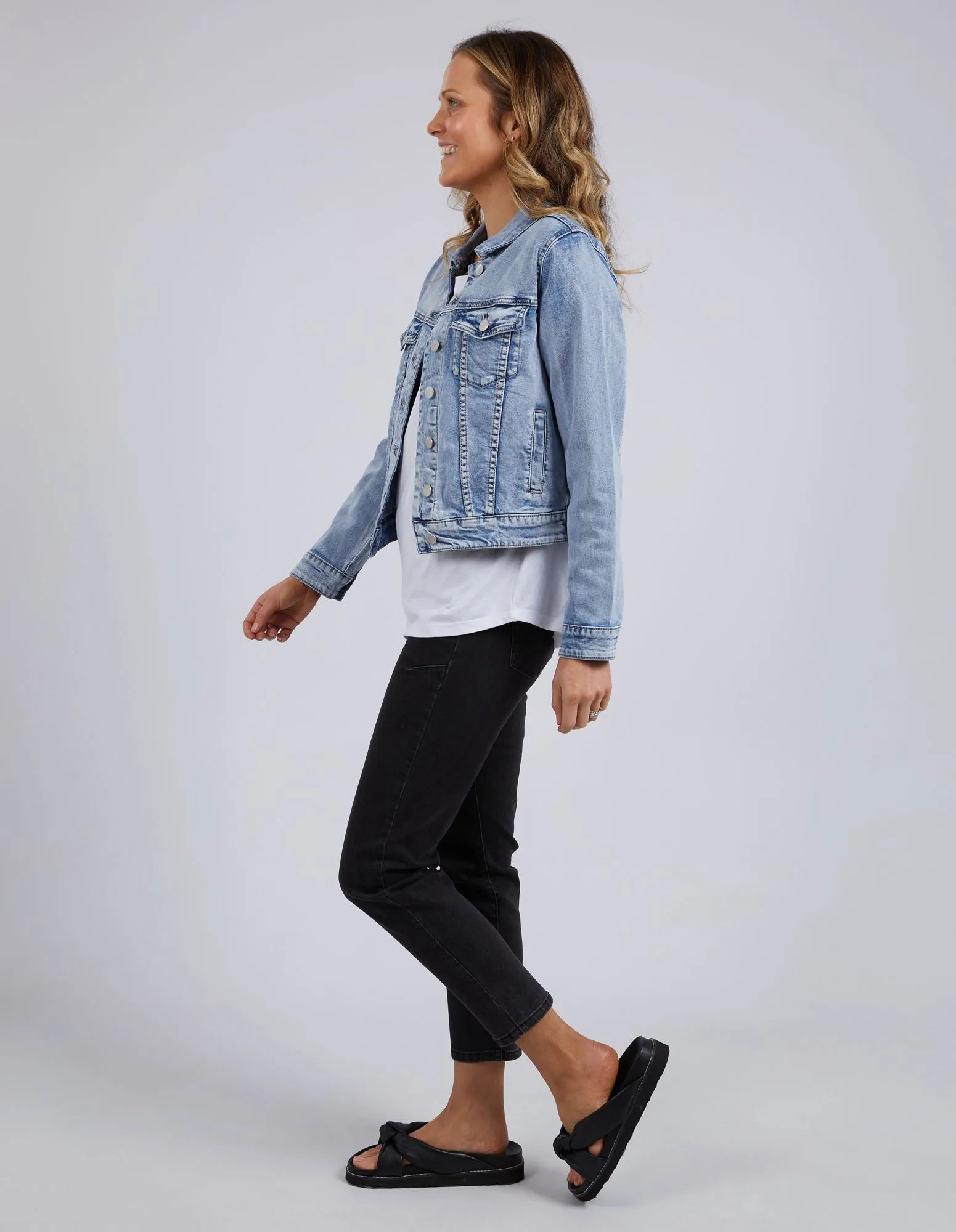 Georgia Denim Jacket - Light Blue