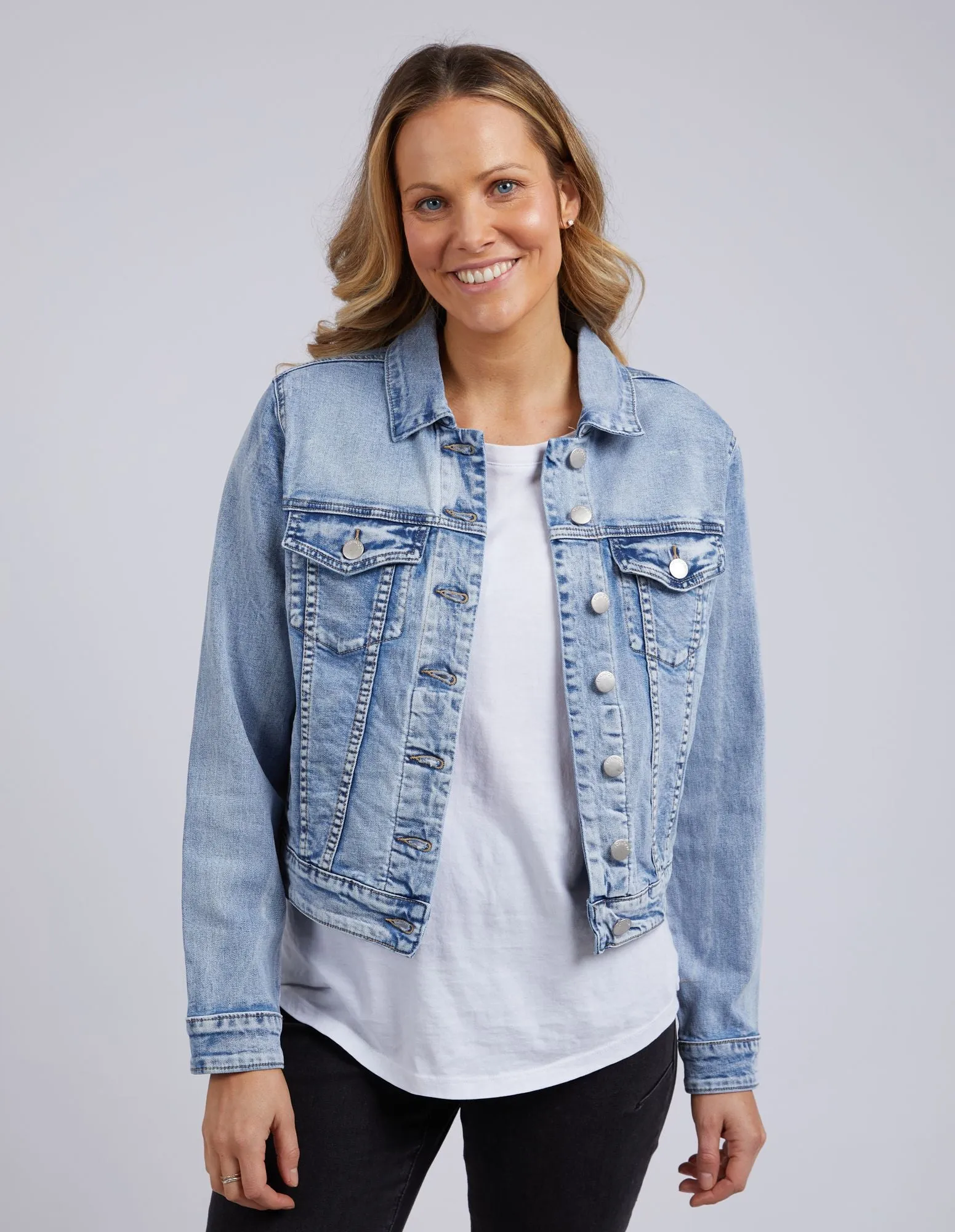 Georgia Denim Jacket - Light Blue