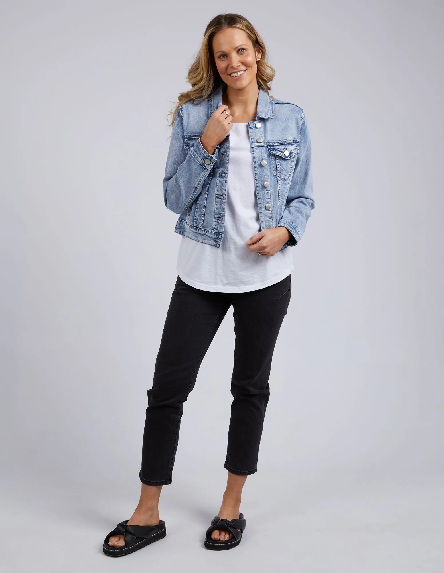 Georgia Denim Jacket - Light Blue