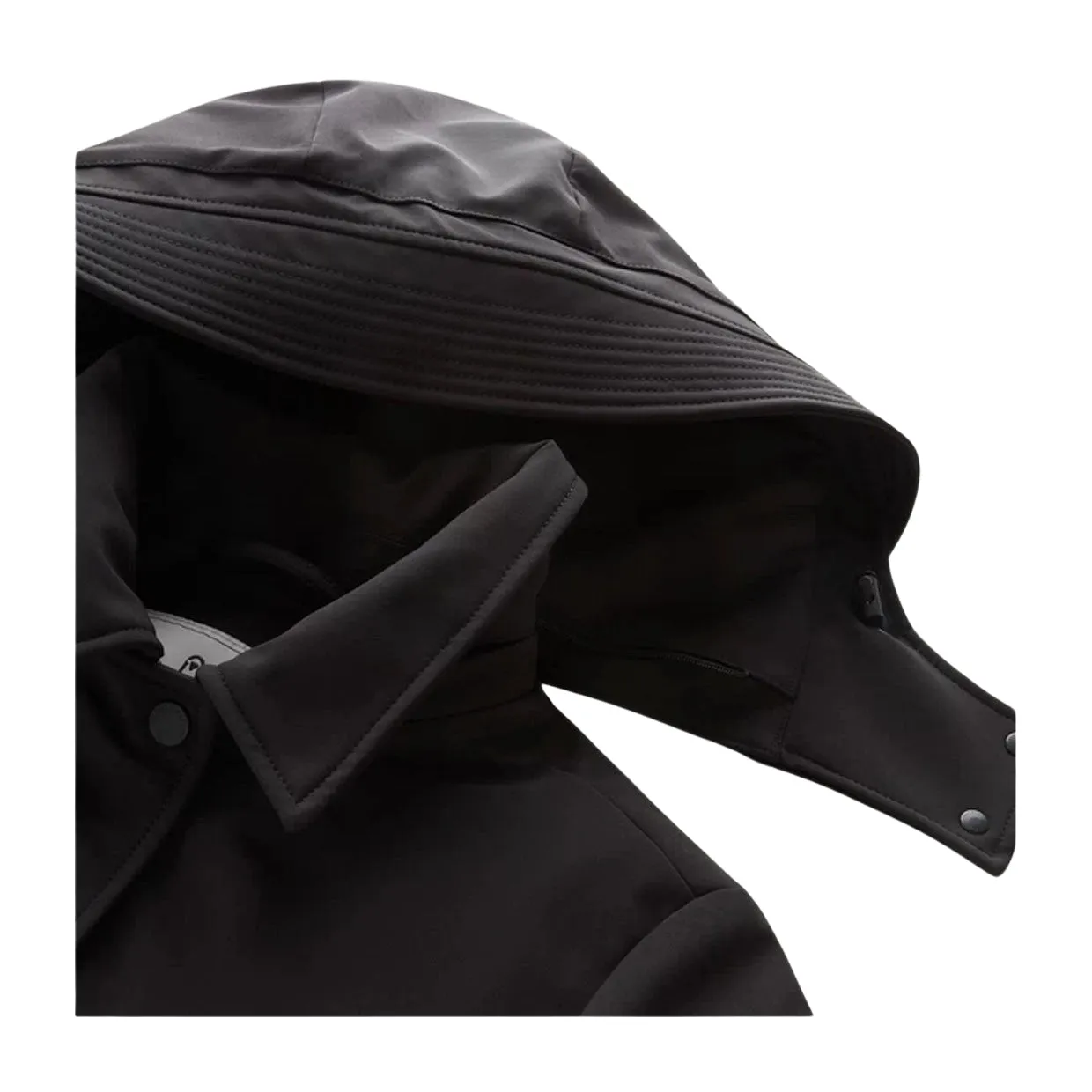 Giubbino Donna Woolrich Trench Firth Nero