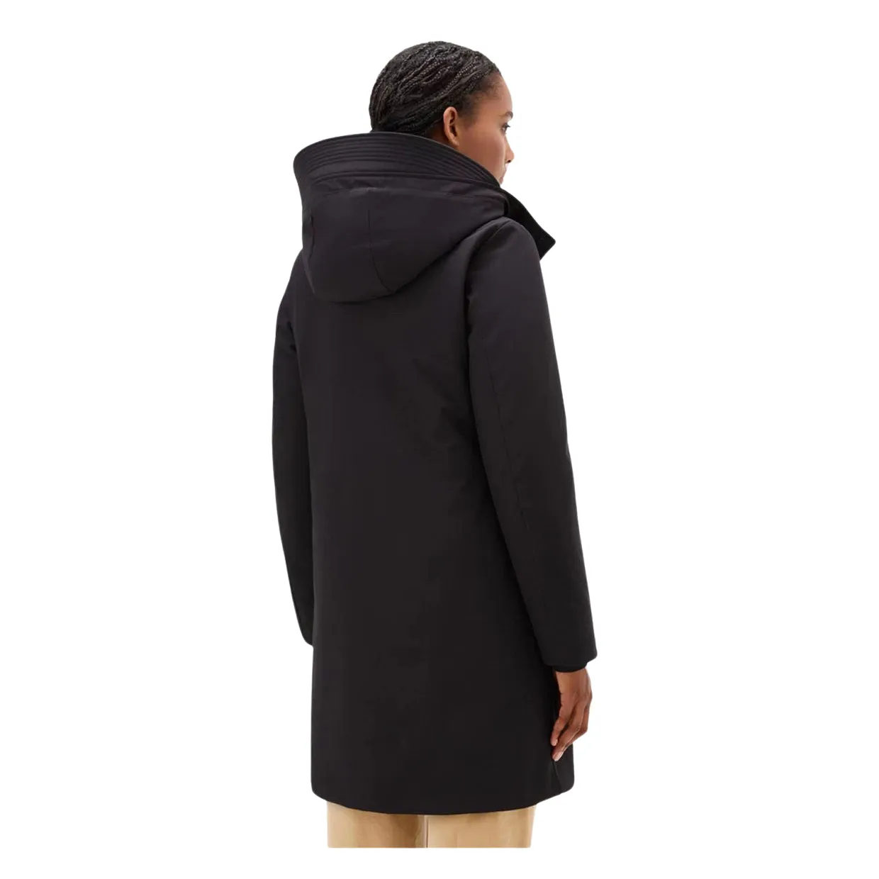Giubbino Donna Woolrich Trench Firth Nero