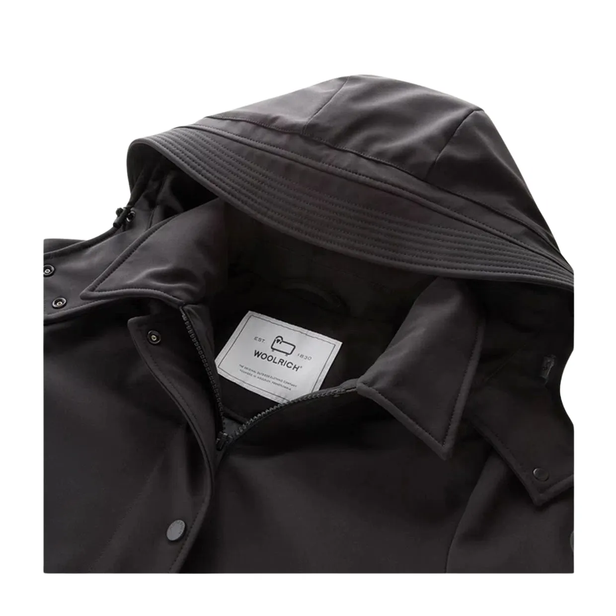 Giubbino Donna Woolrich Trench Firth Nero