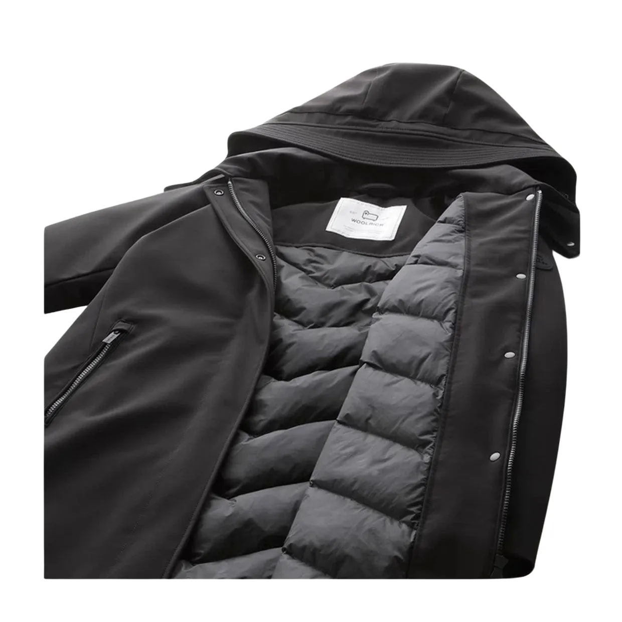 Giubbino Donna Woolrich Trench Firth Nero