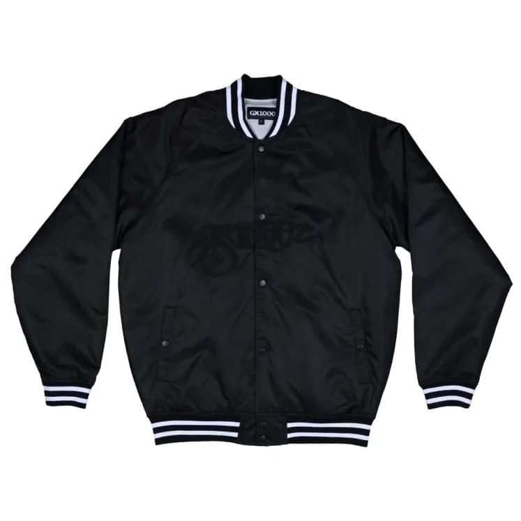 Black GX1000 Satin Bomber Jacket