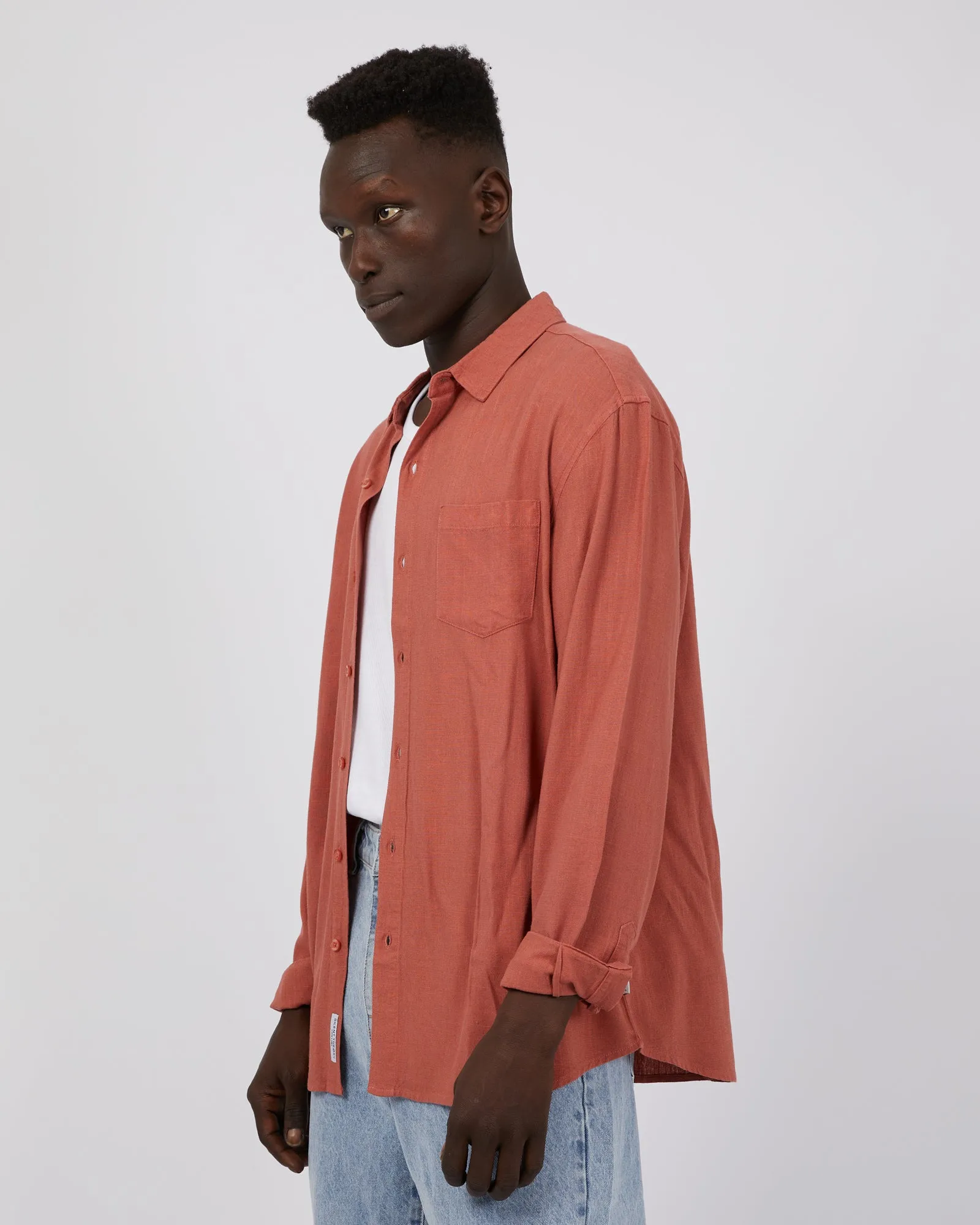 Mason Linen Shirt - Musk
