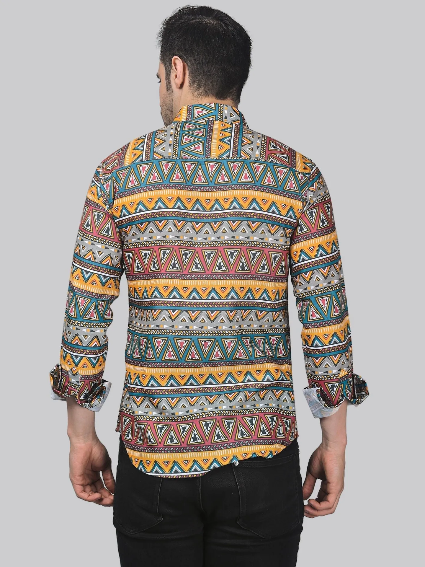 Mid-century Men's Printed Shirt
