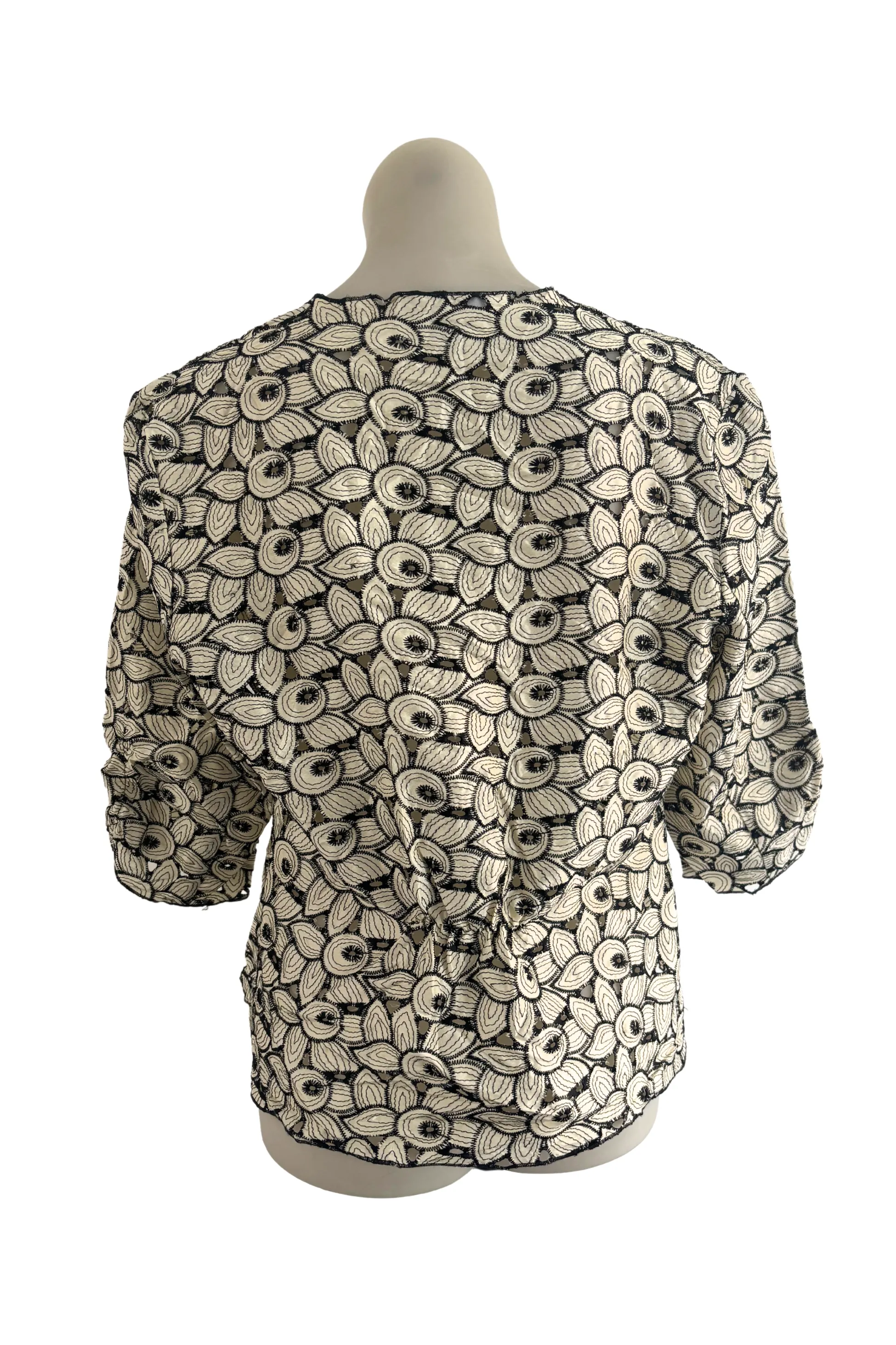 Pierre Cardin Paris NZ made embroidered flower shacket, 12