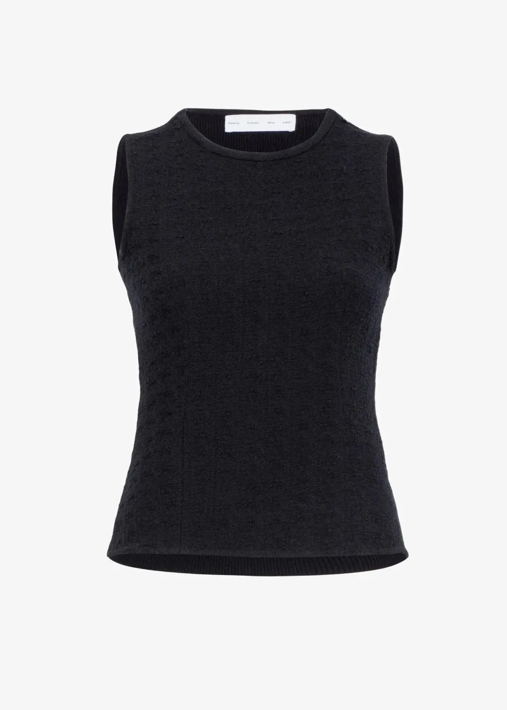 Proenza Schouler Hazel Top in Black Tweed