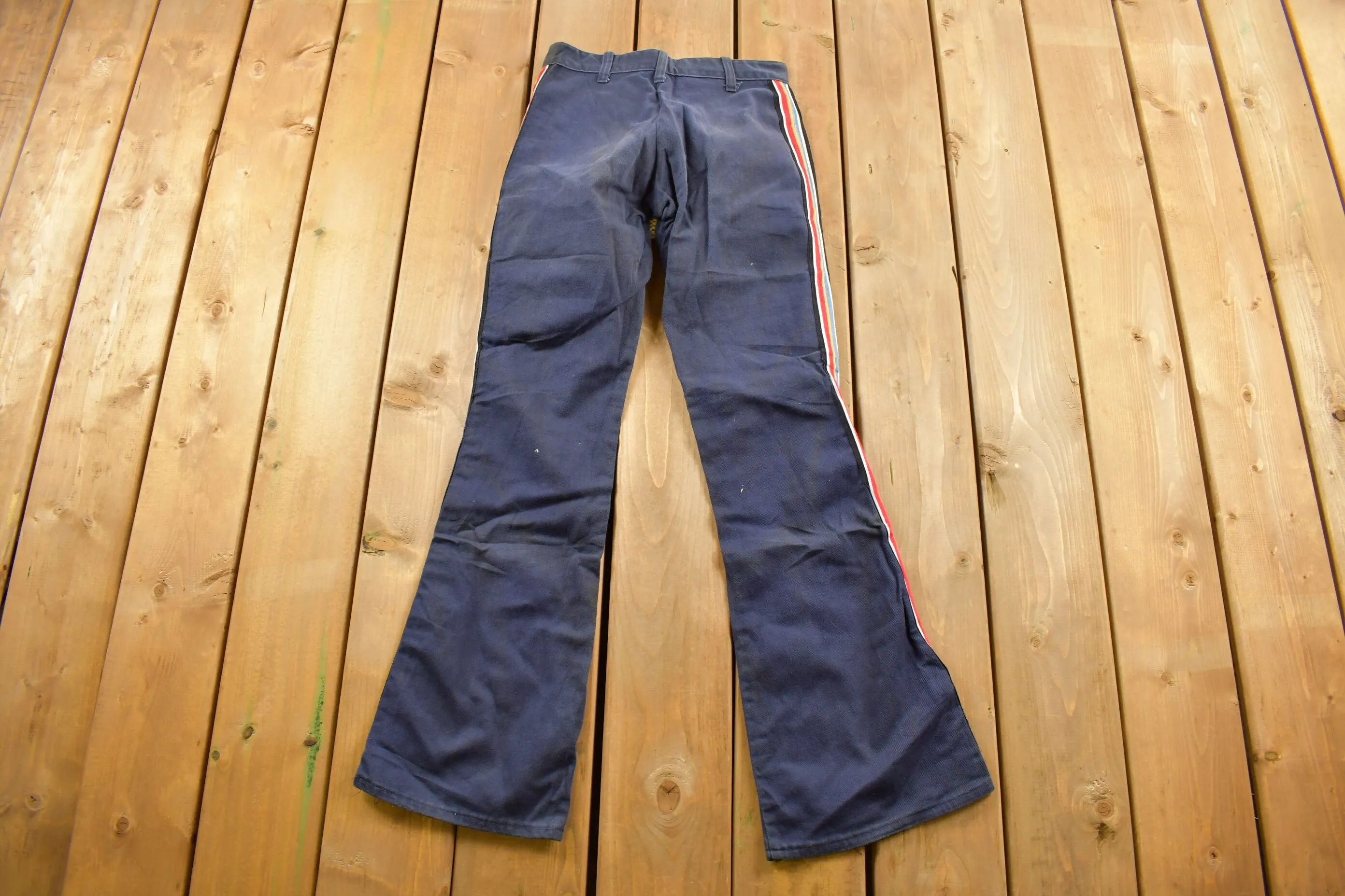 Vintage 1970s Male Slacks Jeans Bell Bottom Trousers Size 27 x 30 / Made in USA / American / You're More Of A Man In Male Slacks Jeans